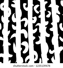 Brush pattern. Grunge background. Vector.