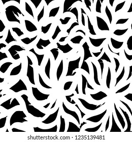 Brush pattern. Grunge background. Vector.