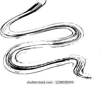 Brush pattern. Grunge background. Vector.