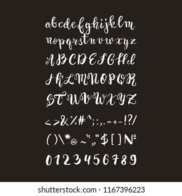 Similar Images, Stock Photos & Vectors of hand lettering alphabet ...