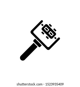 Brush, pets icon. Simple glyph, flat vector of petshop icons for ui and ux, website or mobile application