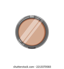 brush powder cosmetic cartoon. brush powder cosmetic sign. isolated symbol vector illustration