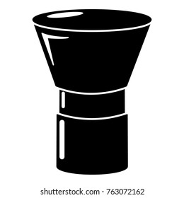 Brush powder icon. Simple illustration of brush powder vector icon for web