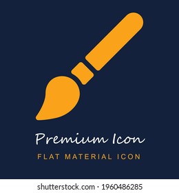 Brush premium material ui ux isolated vector icon in navy blue and orange colors