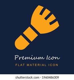 Pincel material premium ui ux icono vector aislado en colores azul marino y naranja