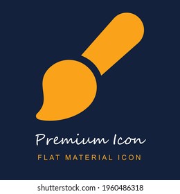 Brush premium material ui ux isolated vector icon in navy blue and orange colors