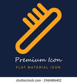 Pincel material premium ui ux icono vector aislado en colores azul marino y naranja