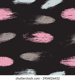 Brush print sketch. Seamless background. For print, digital paper, textile, fabric, hand drawn dry ink grunge textures. Colorful brush print sketch