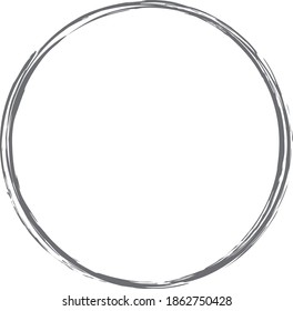 brush round frame banners on white background