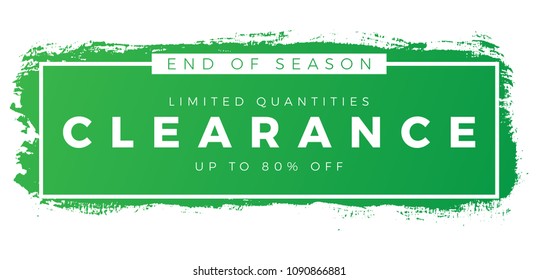 brush sale banner vector 