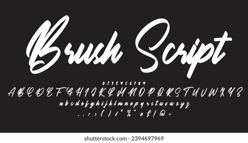 brush script font Best Alphabet Alphabet Brush Script Logotype Font lettering handwritten