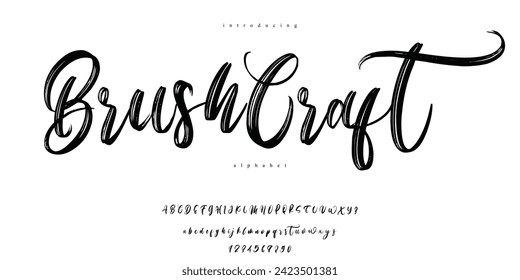 Brush Script Handwritten Alphabet Font

