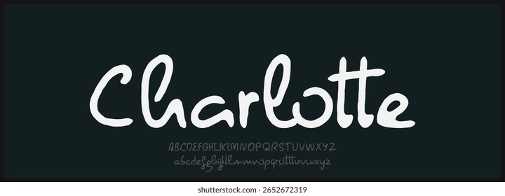 Brush script vector font with texture. Creative hand drawn uppercase and lowercase. Classic lettering fashion designs Typography script decorative vintage concept vector illustration