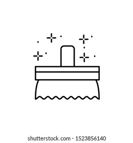 Brush scrub wash icon. Element of horseback riding