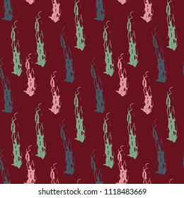 Brush seamless pattern