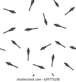 Brush seamless pattern. Vector illustration for backgrounds