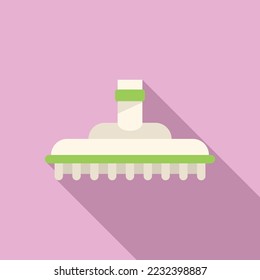 Brush service icon flat vector. Pool cleaning. Pump repair