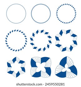 Brush set logo and icon design , flower brush set for any business