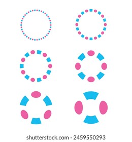 Conjunto de pinceles logo y diseño de iconos , conjunto de pinceles de flores para cualquier negocio