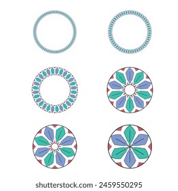 Brush set logo and icon design , flower brush set for any business