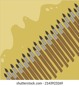 brush shadow background abstraction brown boredom retro old school