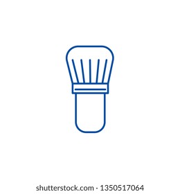 Brush for shaving line icon concept. Brush for shaving flat  vector symbol, sign, outline illustration.