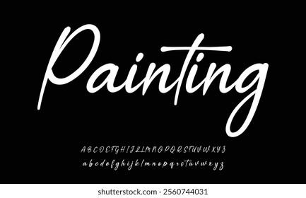 BRUSH Signature Font Calligraphy Logotype Script Brush Font Type Font lettering handwritten