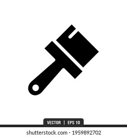 Brush Silhouette icon vector, illustration logo template in trendy style. Suitable for many purposes.