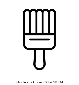 pincel. diseño de iconos simple, mejor utilizado para banner, flayer o aplicación web. Curso editable con formato de archivo EPS 10
