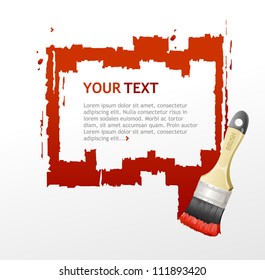 Brush speech bubble