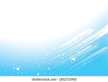 Fondo azul del pincel y salpicadura