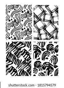 Brush splash hand drawn doodle set. Template abstract pattern backgrounf texture.