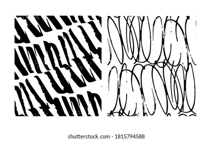 Brush splash hand drawn doodle set. Template abstract pattern backgrounf texture.