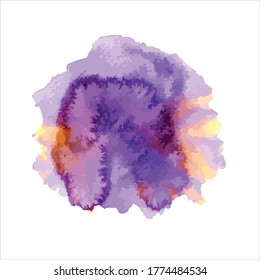 brush of splash shades watercolor.vector creative illustration.