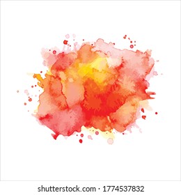 brush of splash shades watercolor.vector creative illustration.