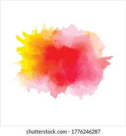 brush of splash shades watercolor.vector creative illustration.