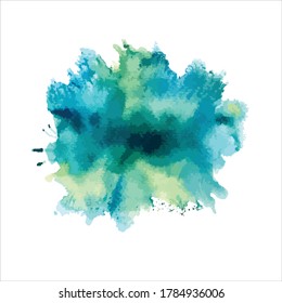 brush of splash shades watercolor.vector creative illustration.