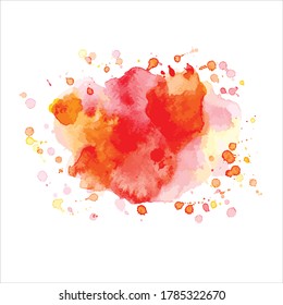 brush of splash shades watercolor.vector creative illustration.