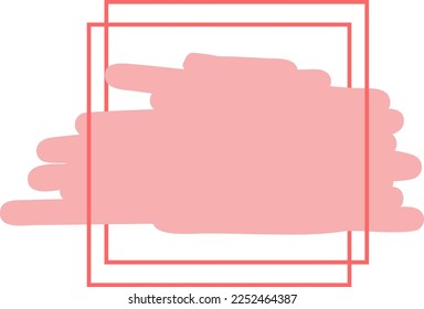 brush with square ornament design
