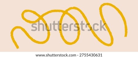 Brush squiggle doodle with stroke crayon line and texture curve sketch. Pencil charcoal chalk with graphic curvy spiral and abstract wavy banner. Background cable brush with drawn border stroke.