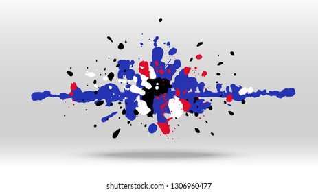 Brush stain sound wave vector