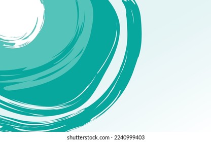 Brush Stroke Abstract Blue Background Vector Illustration