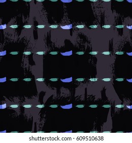 Brush stroke artistic seamless pattern