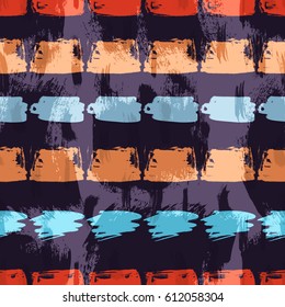 Brush stroke artistic seamless pattern