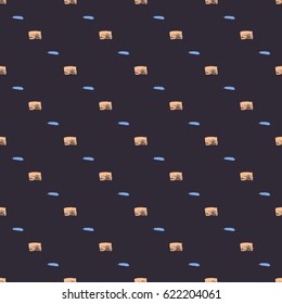 Brush stroke artistic seamless pattern