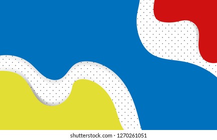 Brush stroke background with Grunge styled flag of Colombia - Vector