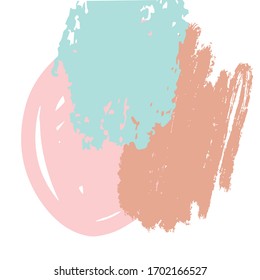 Brush stroke background.  Pastel colors. Hand  drawn for your design