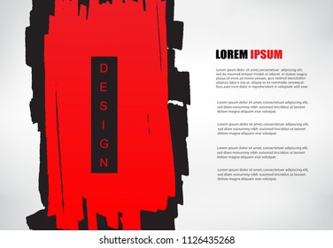 Brush stroke background.Vector grunge banner.