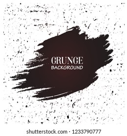 Brush stroke banner vector illustration design. Black paint ink brush stroke frame. Black grunge paint line texture 