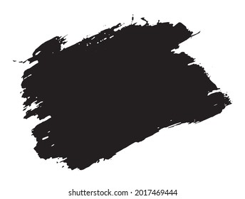 Brush stroke, black paint, ink brush stroke, brush, line or texture. Vector paintbrush set. Grunge design elements. 